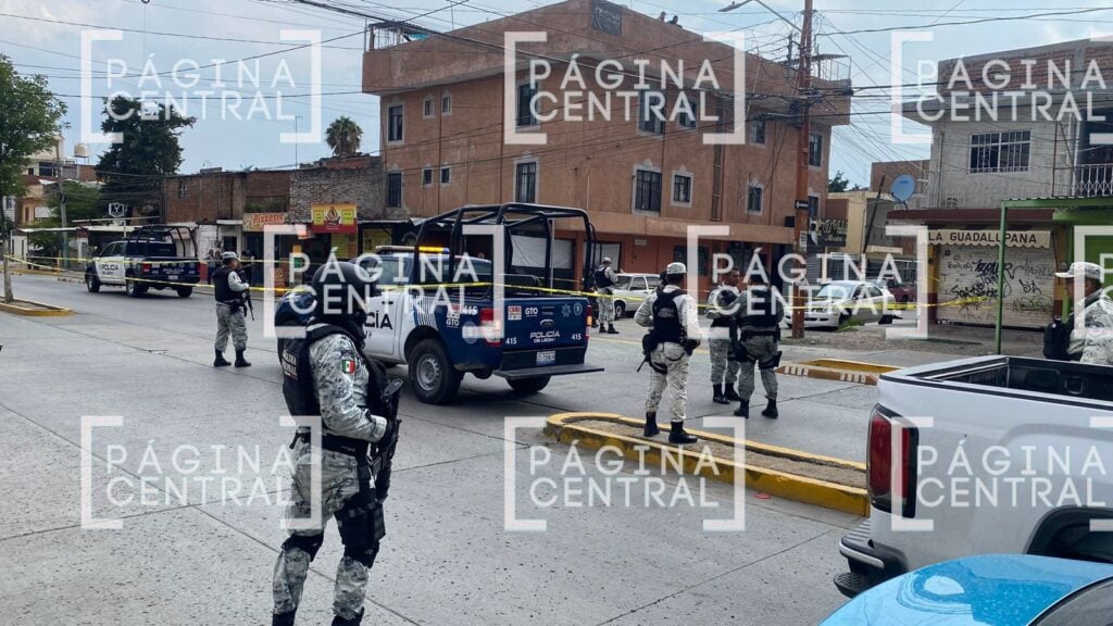 Movilización policiaca en San Felipe. Foto: Página Central