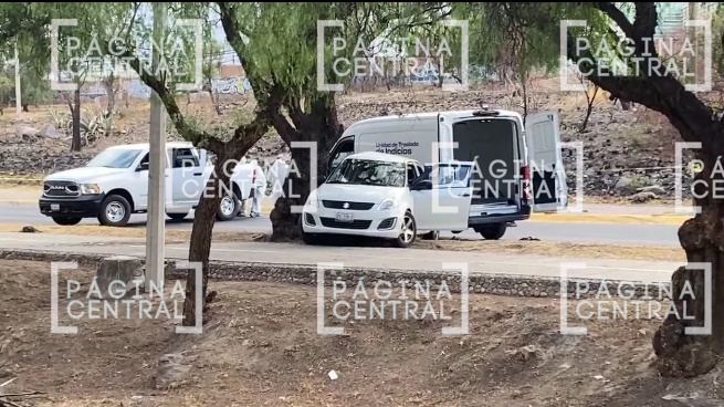 La víctima viajaba en un auto conducido por su hijo. Foto: Página Central