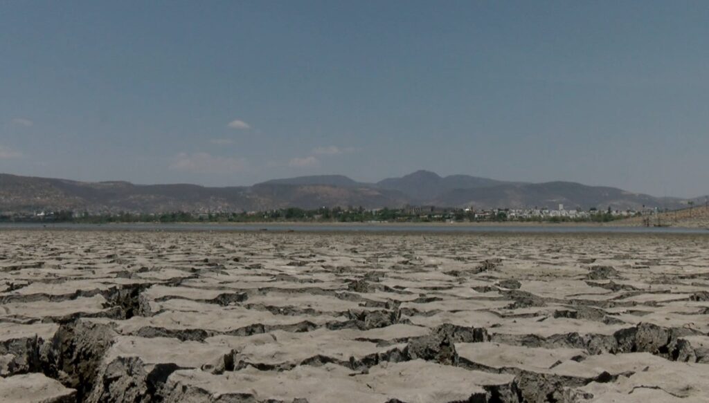 La Presa El Palote se sigue evaporando. Foto: Gamaliel Reyes