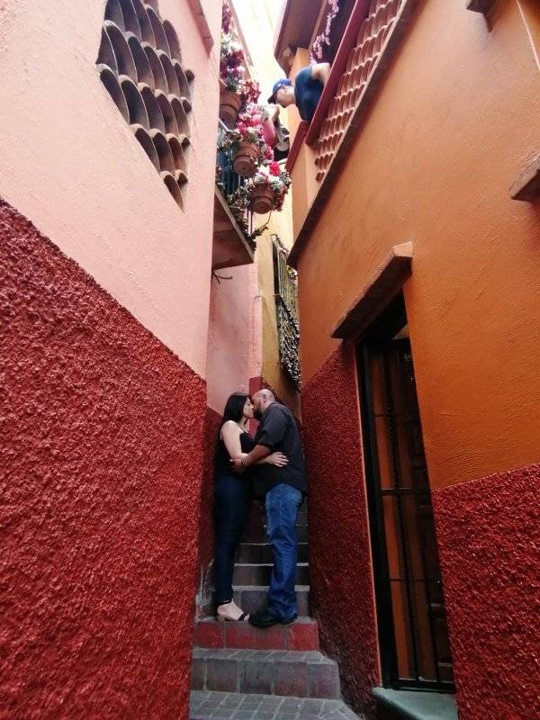 Callejón del Beso, visita obligada en Guanajuato capital. Foto: Página Central