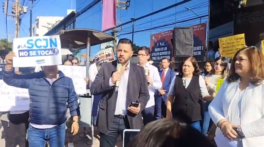 Huelga en el Poder Judicial en León.