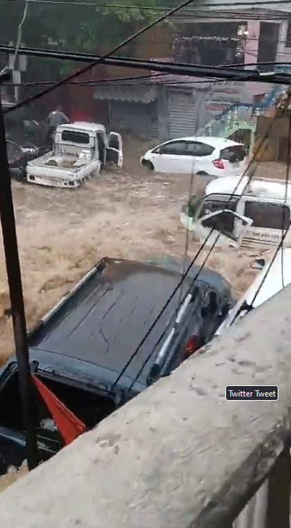 Lluvias dejan inundaciones en República Dominicana