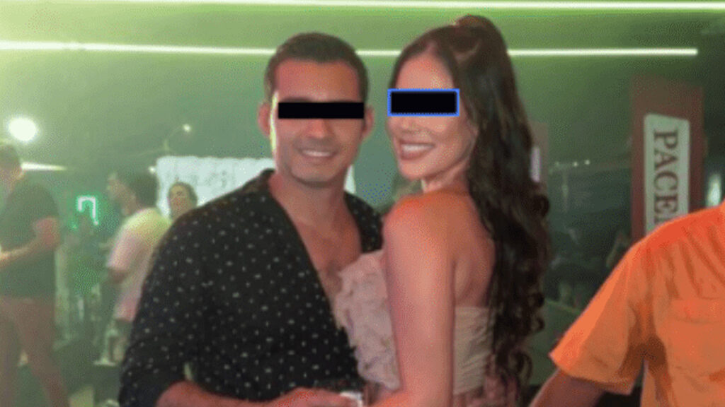 Alondra Mercado y su novio