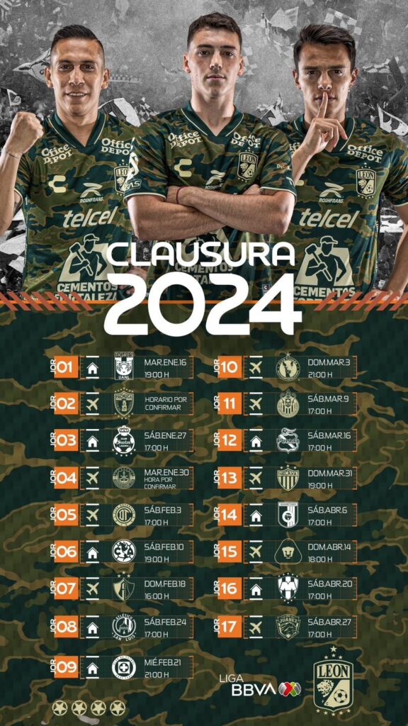 Calendario Club León