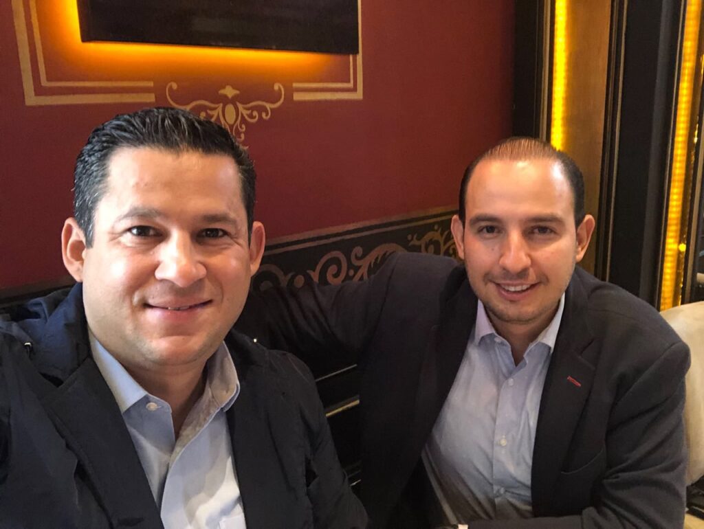 Diego Sinhue y Marko Cortés