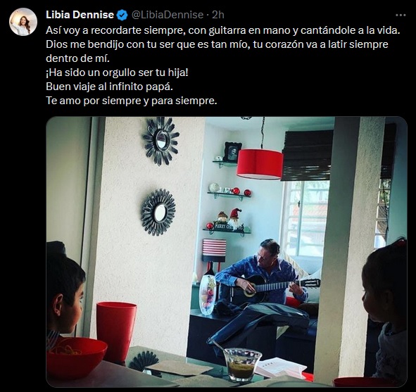 Muere papá de Libia Dennise