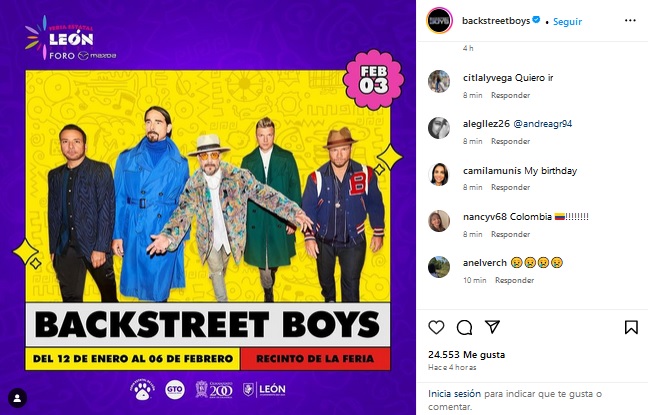 Backstreet Boys en Feria León