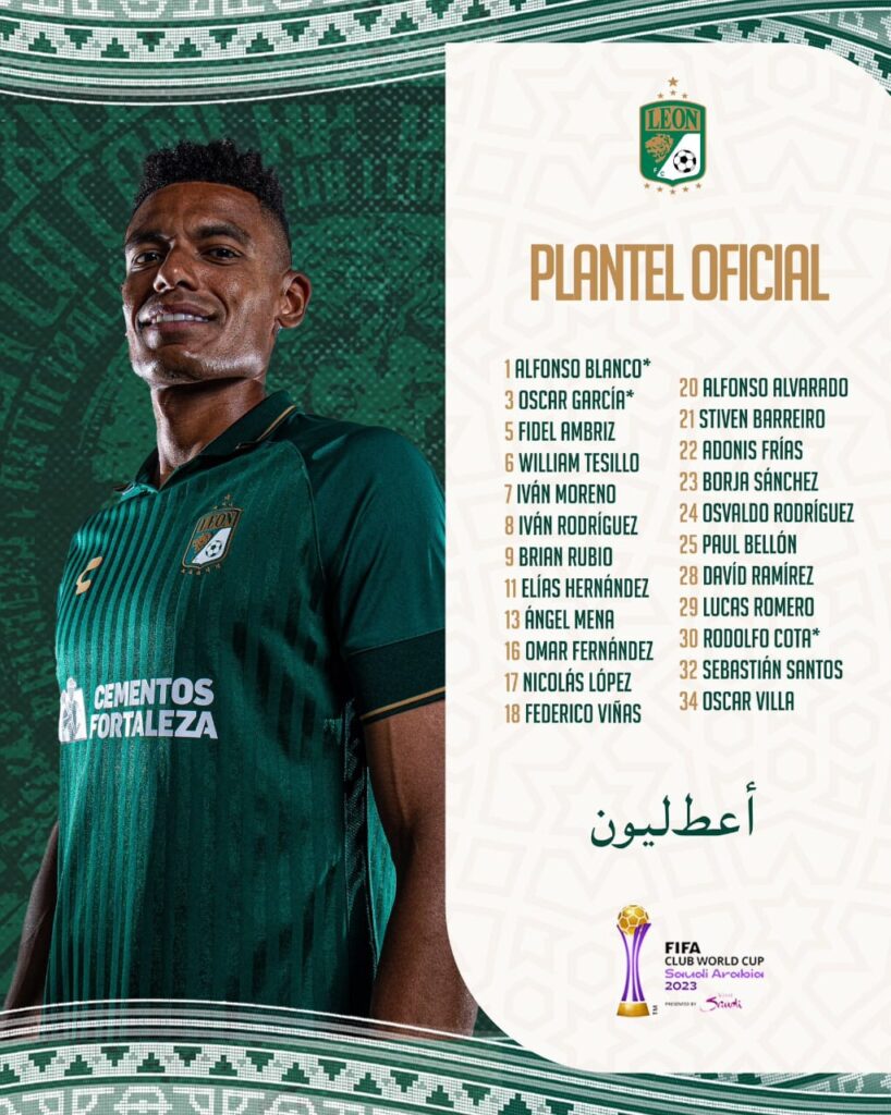 convocatoria Club León Mundial de Clubes