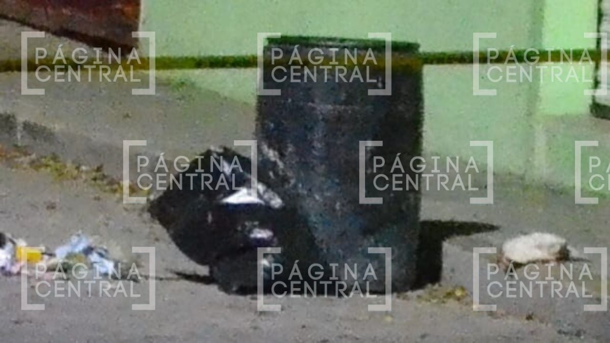 Deja cuerpo en un tambo en la colonia La Floresta