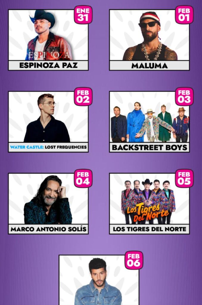 Conciertos Foro Mazda