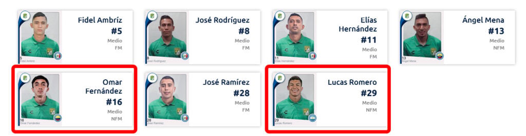Registros Club León