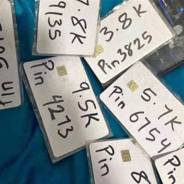 Tarjetas blancas fraude