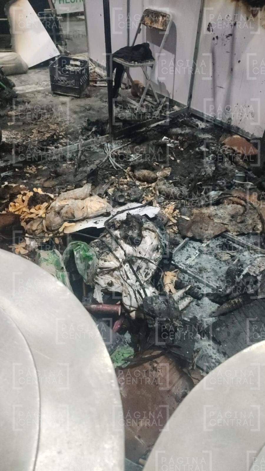 Incendio en la Feria de León