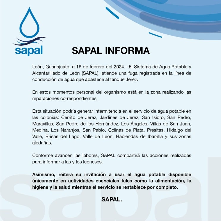 Comunicado Sapal