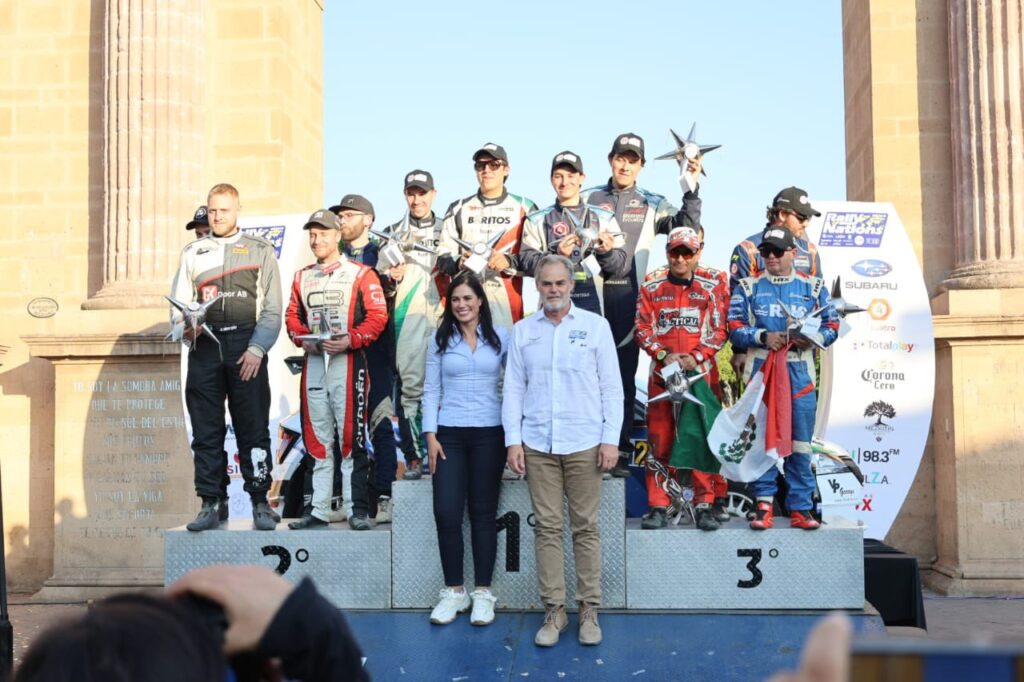 Podio Rally de las Naciones ganador