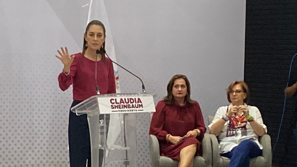 Claudia Sheinbaum visitó León este martes.