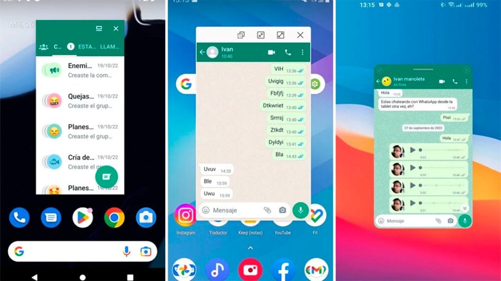 Whatsapp implementará la función de ventanas flotantes