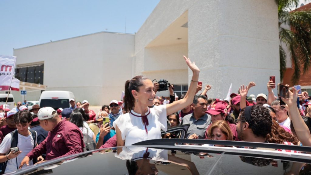 Cierre de campaña con Alma Alcaraz y Claudia Sheinbaum en León