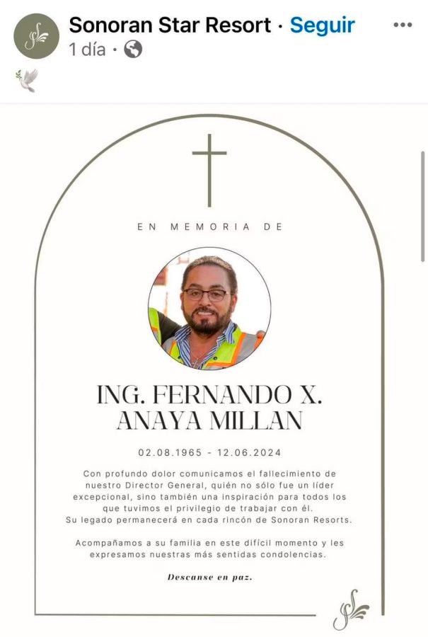 Puerto Peñasco: Muere director de hotel donde falleció turista