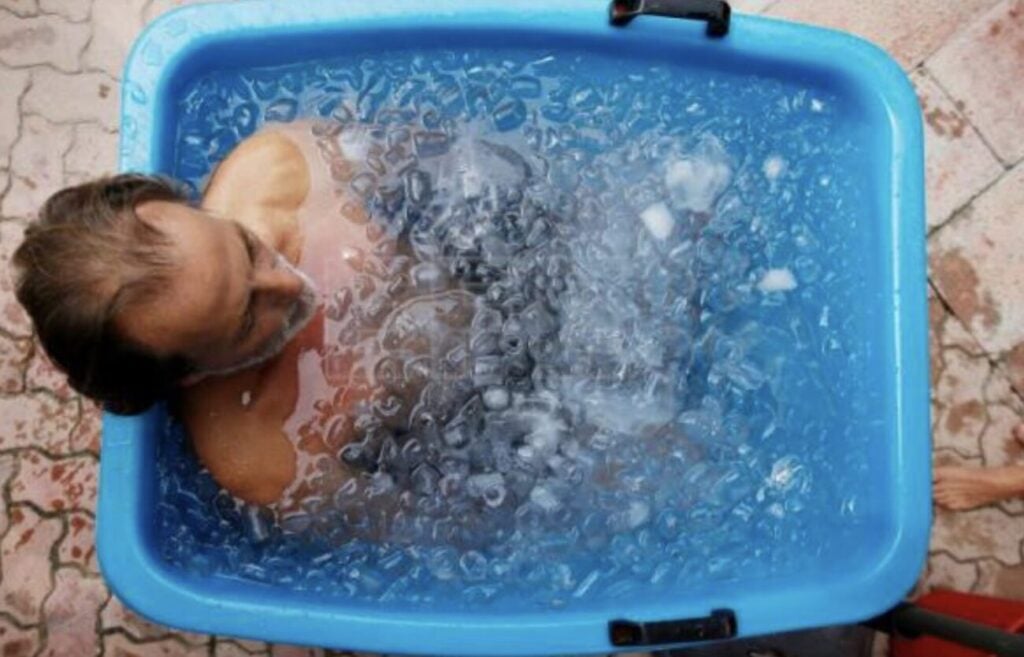 baños de agua helada