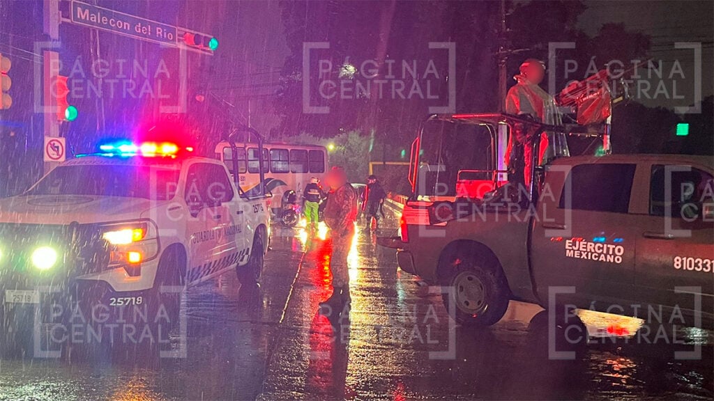 León Moderno: Choca Guardia Nacional con un vehículo, un herido