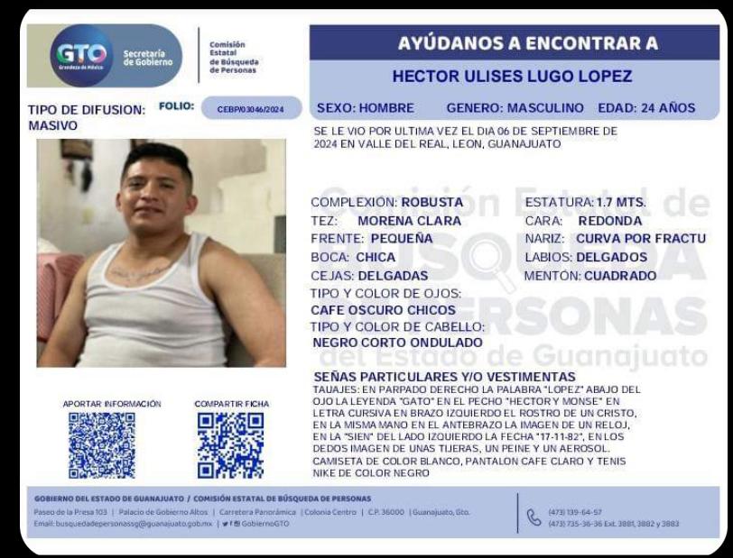 Héctor Ulises desaparecido