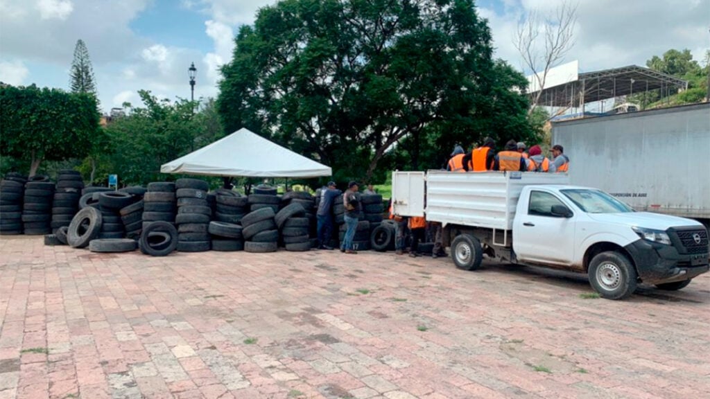 Guanajuato retira 10% más llantas que en 2023