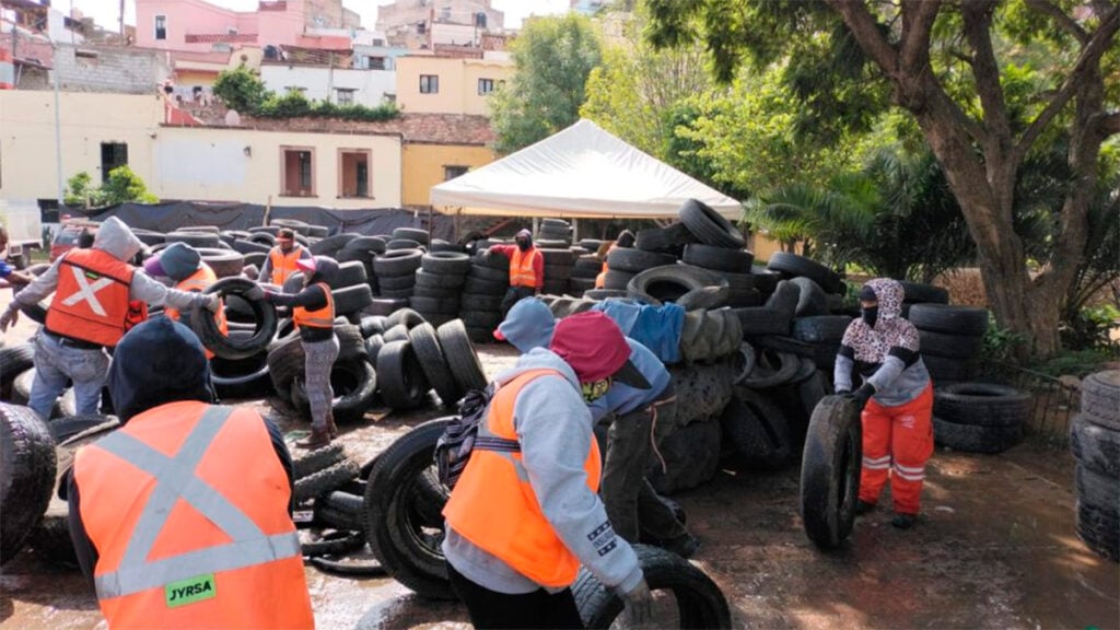 Guanajuato retira 10% más llantas que en 2023