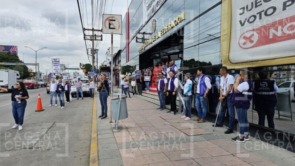 Manifestación reforma judicial: Muestran rechazo afuera del PJF