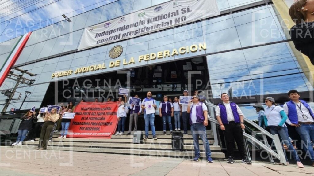 Manifestación reforma judicial: Muestran rechazo afuera del PJF