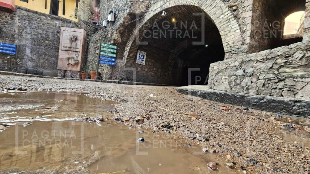 Estragos de la tormenta en Guanajuato capital