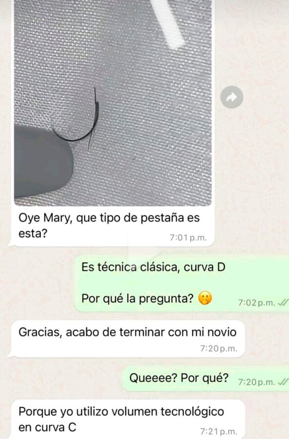  Mujer descubre infidelidad de su novio ¡por una pestaña!