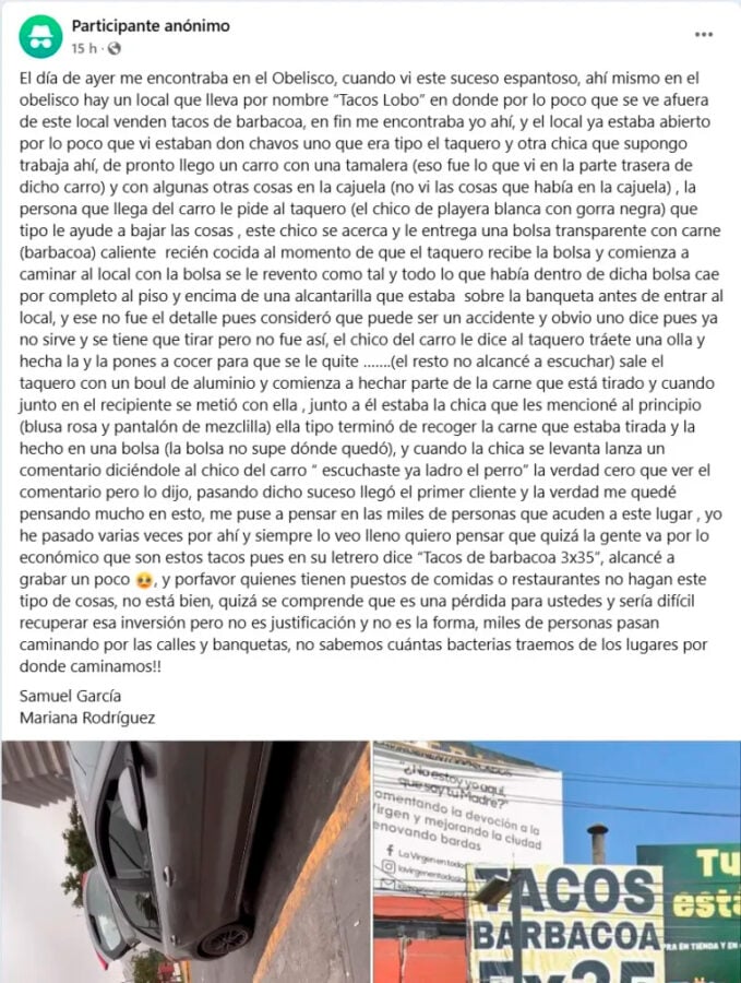 Monterrey: Captan a taqueros recogiendo carne del suelo, los acusan de reutilizarla