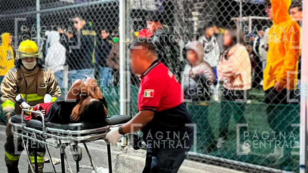 Las Huertas: Explota pirotecnia en una cancha de futbol rápido, hay 6 lesionados