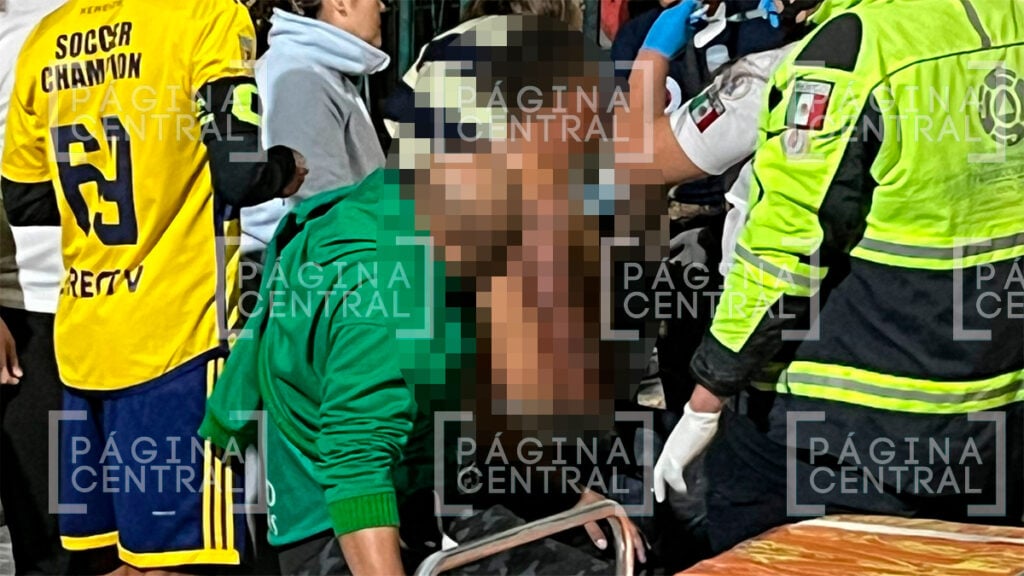 Las Huertas: Explota pirotecnia en una cancha de futbol rápido, hay 6 lesionados