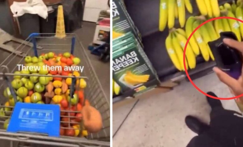 Influencer rocía insecticida en frutas de Walmart y lo detienen