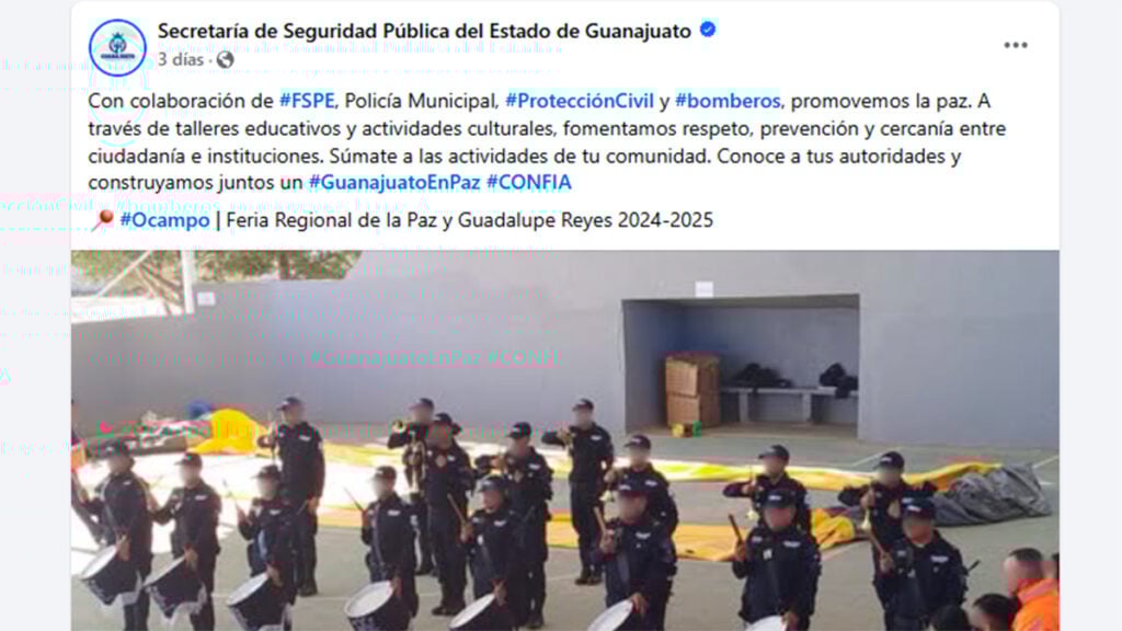 Separan a policías de FSPE por prestar a jóvenes armas en evento