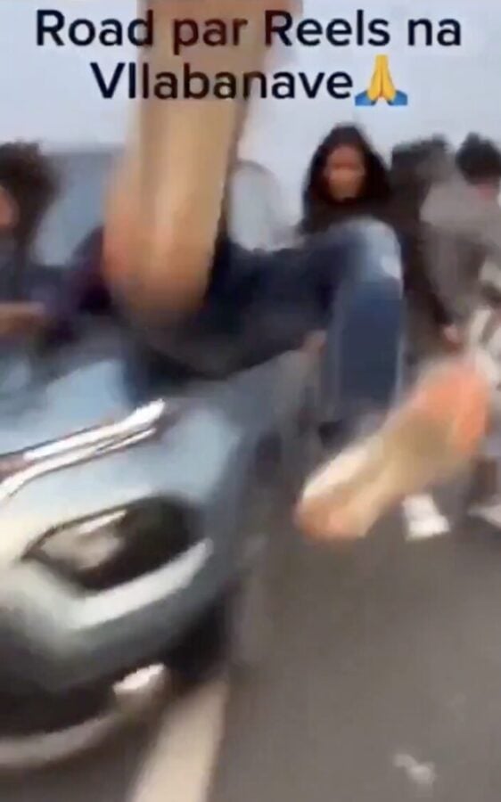 Influencers son atropellados cuando grababan en autopista