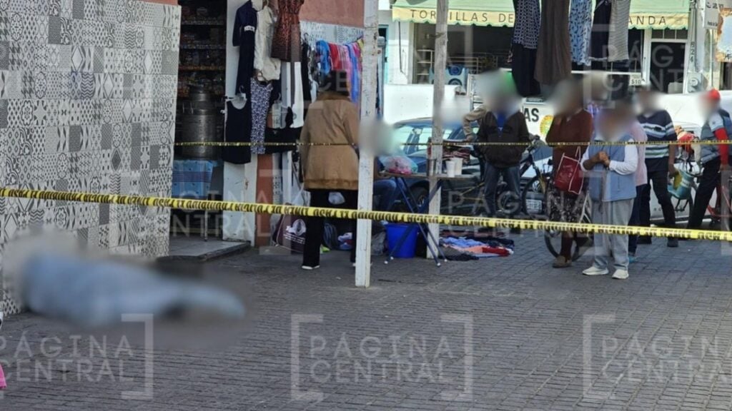Muere joven afuera del mercado San Miguel 