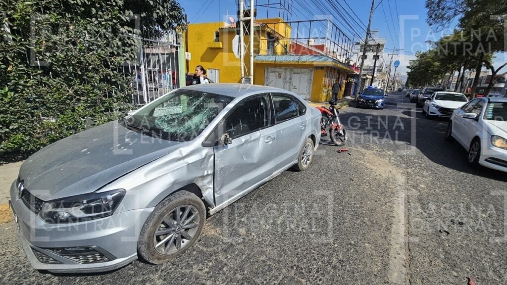 La unidad presenta las huellas del impacto