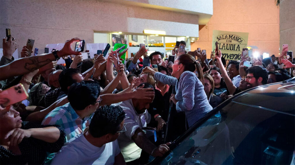 Claudia Sheinbaum llega a Guanajuato