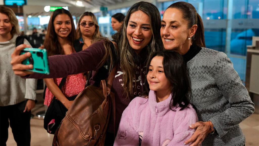 Claudia Sheinbaum llega a Guanajuato