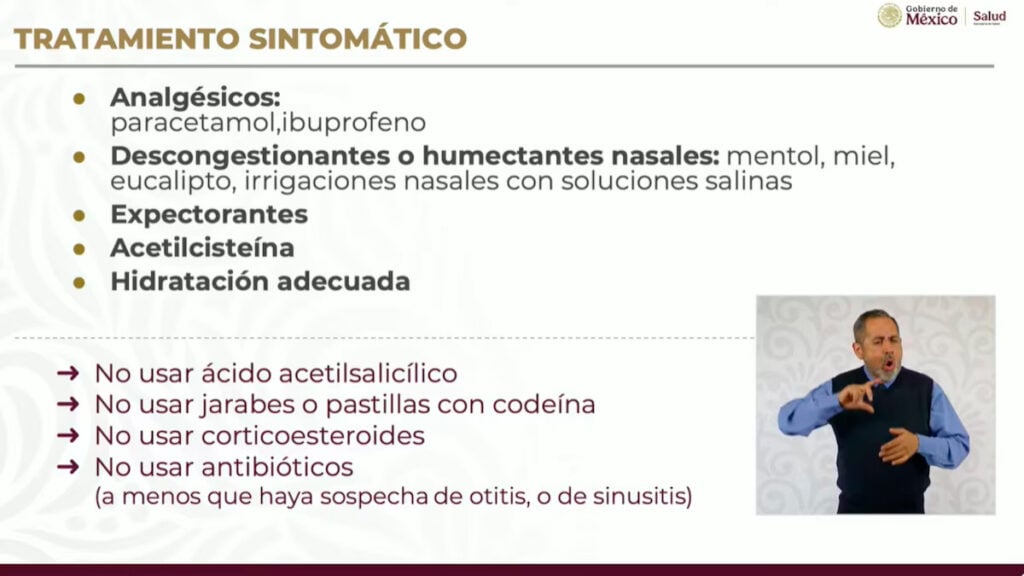 ¿Resfriado? Esto recomienda la Secretaría de Salud para aliviar los síntomas