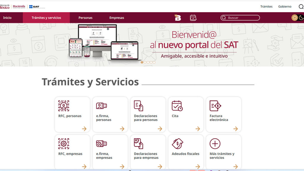 Nuevo portal del SAT promete facilitar trámites a contribuyentes