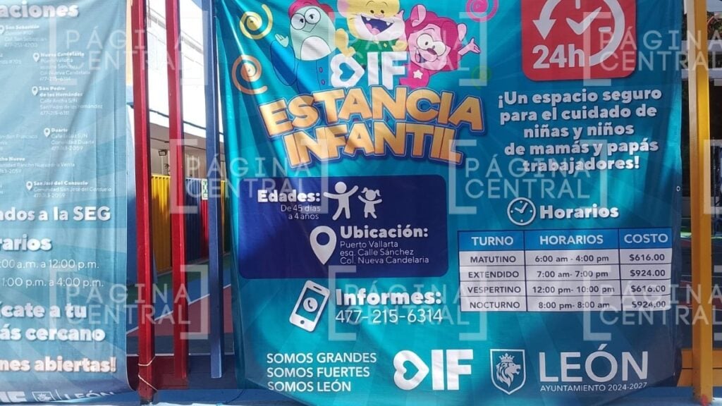 ¿Cuál es el costo mensual de la guardería nocturna de León?