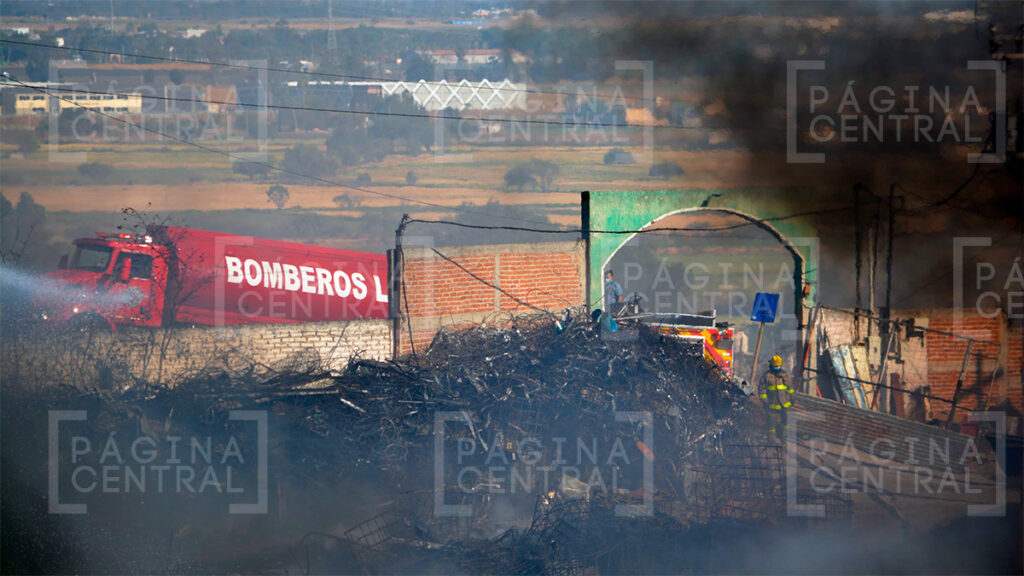 Se incendia recicladora de Cortijos de la Gloria