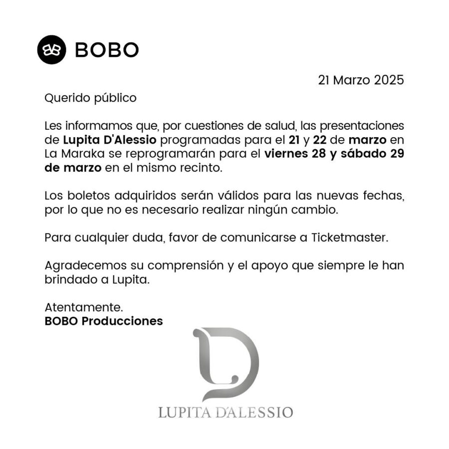 Hospitalizan de emergencia a Lupita D’Alessio