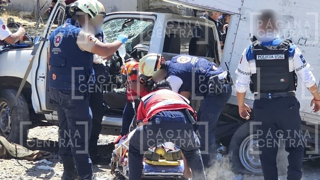 Accidente con tren en Valle de San José deja a conductor grave