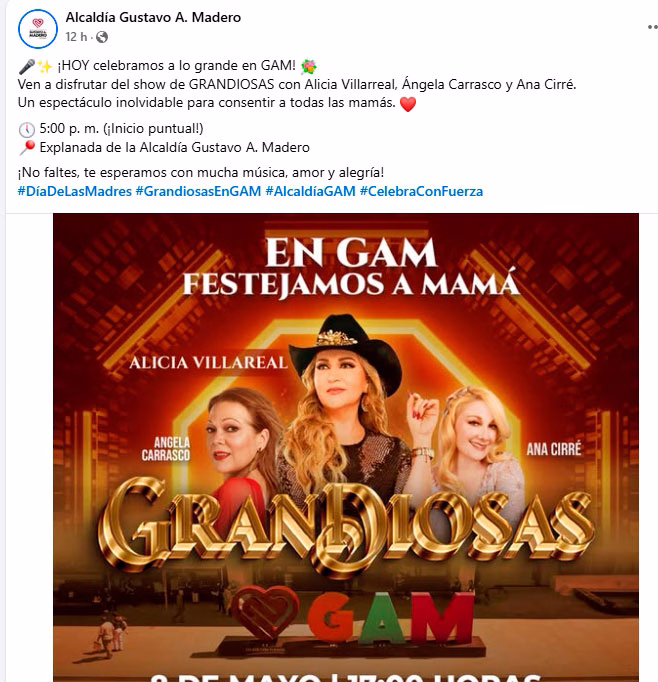 Se cae escenario previo al show de Alicia Villarreal por el Día de las Madres