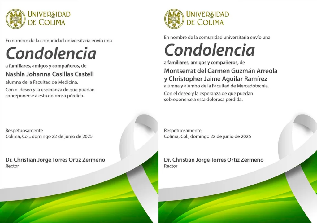 Colima: Mueren tres universitarios en accidente